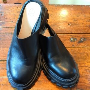 Black Lugg Sole Slip on